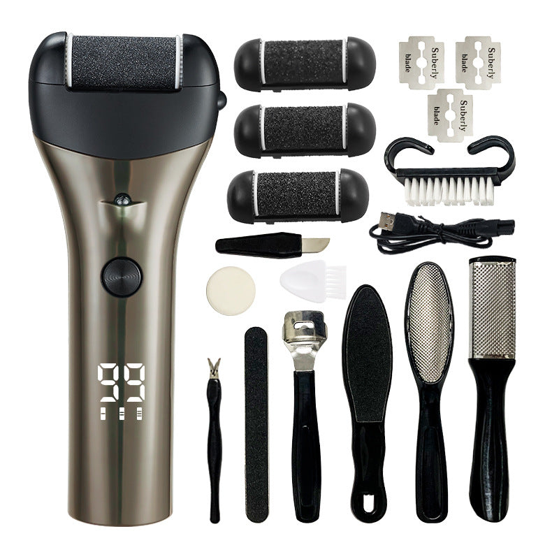 Digital Display The Third Gear Speed Control Electric Foot Grinder Peeling