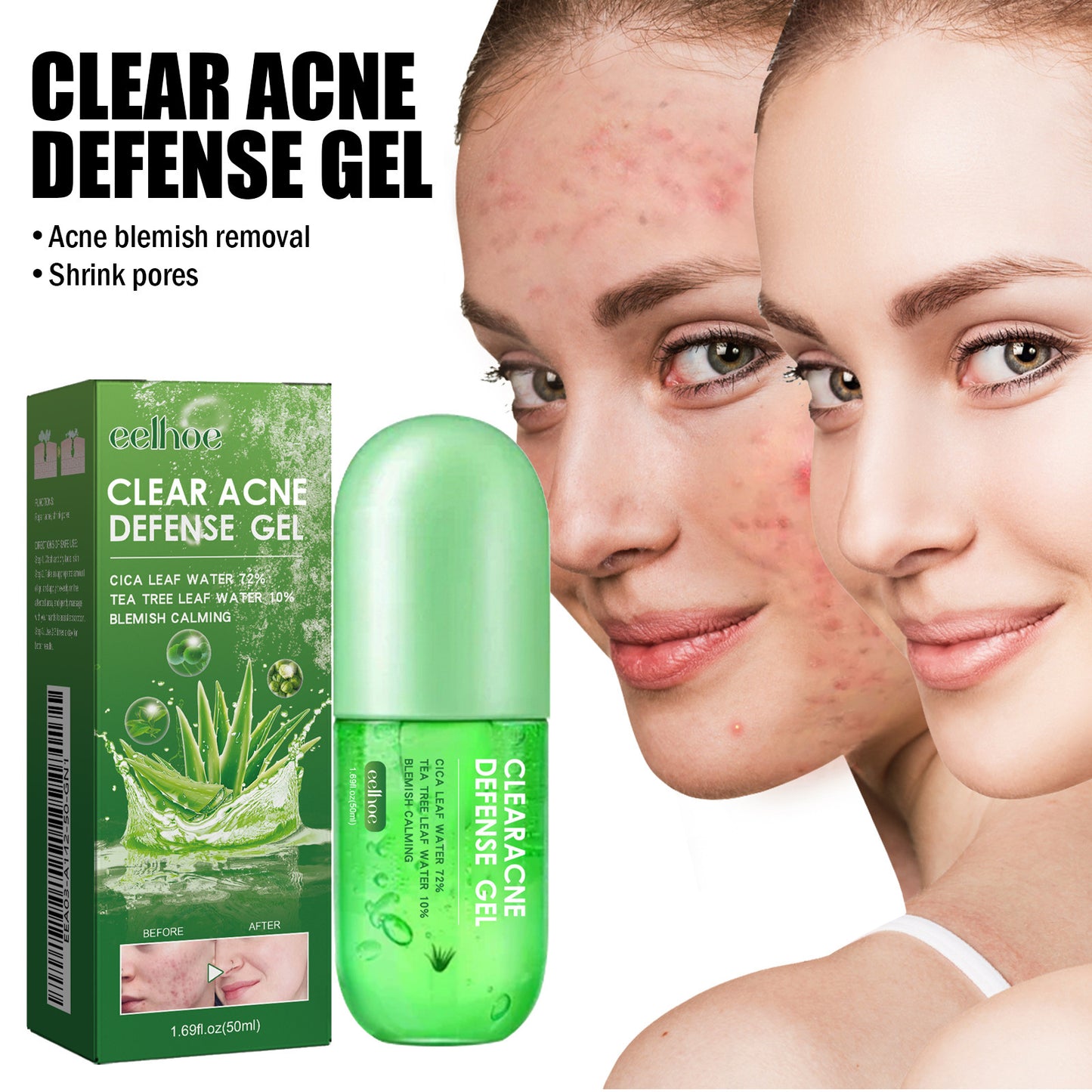 Acne Reducing Clear Defense Care Gel